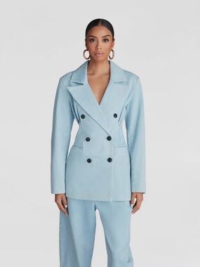 KBB by KAHLANA Women’s Medium The Corset Denim Blazer'